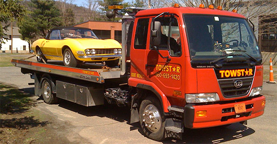 Towstar can haul cars on flatbed in Connecicut