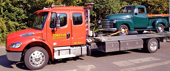 Towstar hauls classic pick up trucks in Simsbury CT